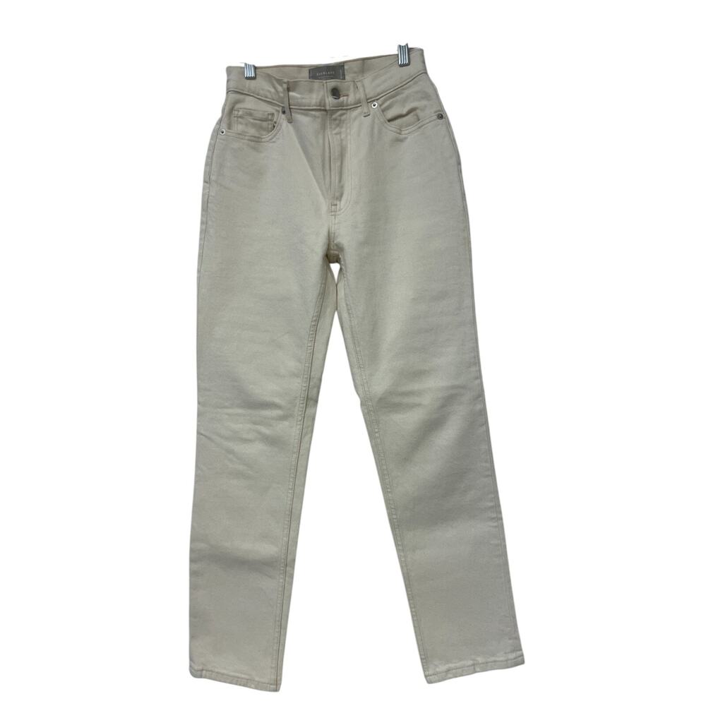 Everlane The Cheeky Jeans Womens Size 25 Reg Beige Denim Organic Cotton